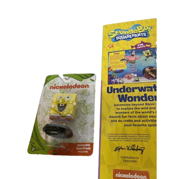 Spongebob Activity Book & Spongebob Figurine New - Picture 6 of 8
